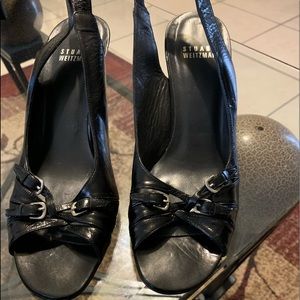 Stuart Weitzman open toe sling back